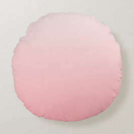 Weich rosa Farbverlauf Rundes Kissen