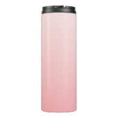 Weich rosa Farbverlauf Thermosbecher (Rückseite)