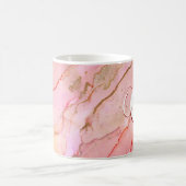 Weich rosa Flüssigkeit Alkoholtinte Kaffeetasse (Mittel)