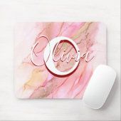 Weich rosa Flüssigkeit Alkoholtinte Mousepad (Mit Mouse)