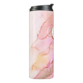 Weich rosa Flüssigkeit Alkoholtinte Thermosbecher (Nach links gedreht)