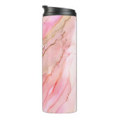 Weich rosa Flüssigkeit Alkoholtinte Thermosbecher (Nach rechts gedreht)