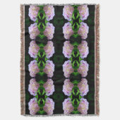 Weich-rosa-gelbe lila Hydrangeas-Blume Decke (Vorderseite Vertikal)