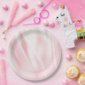 Weich rosa gestrichene Papierplatte Pappteller (Party)
