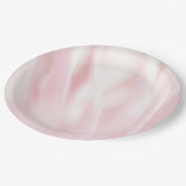 Weich rosa gestrichene Papierplatte Pappteller (Schrägansicht)