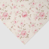 Weich rosa gestrichene Rose Seidenpapier (Detail)