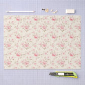 Weich rosa gestrichene Rose Seidenpapier (Handwerk)