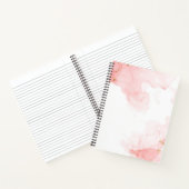 Weich rosa Glitzer Aquarellfarbe Notizblock (Innenseite)