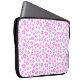 Weich rosa Hibiskus floral Laptopschutzhülle (Vorne Rechts)