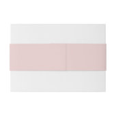 Weich rosa Hochzeit Einladungsbanderole (Rückseitenbeispiel)