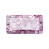 Weich rosa Hydrangea-Blume Adressaufkleber (Vorne)