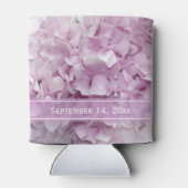 Weich rosa Hydrangea Blume Gastgeschenke Hochzeite Dosenkühler (Rückseite)