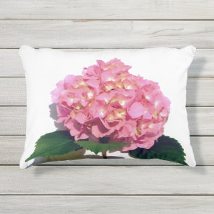 Weich rosa Hydrangea pinkfarbene Blume Kissen Für Draußen
