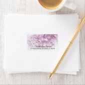 Weich rosa Hydrangea-Rücksendeadresse Adressaufkleber (Insitu)