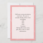 Weich rosa Kirschblossom Einladung (Rückseite)