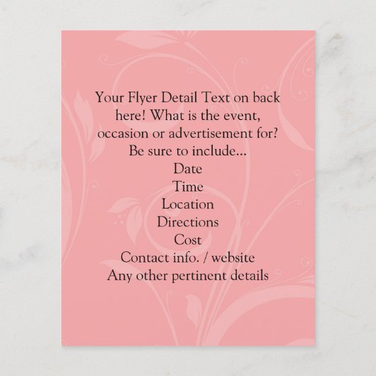 Weich rosa Kirschblossom Flyer (Hinten)