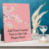 Weich rosa Kirschblossom Fotoplatte (Seite)