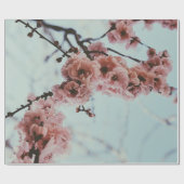 Weich rosa Kirschblossom Wrapping Paper Geschenkpapier (Flach)