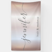 Weich rosa leuchtend attraktive Skript minimalisti Banner (Vertikal)