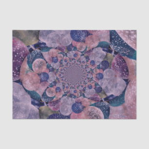 Weich rosa, lila und blaue Kaleidoskop-Ballone Seidenpapier