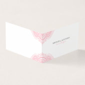 Weich rosa Mandala Visitenkarten (Vorderseite)