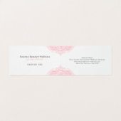 Weich rosa Mandala Visitenkarten (Innenseite Aufgefaltet)