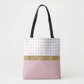 Weich rosa mit Herz Tasche (Vorderseite)