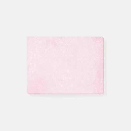 Weich rosa Nachhinweise Post-it Klebezettel (Vorderseite)