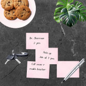 Weich rosa Nachhinweise Post-it Klebezettel