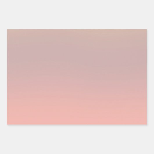 Weich rosa Ombre Packpapier Geschenkpapier Set (Vorderseite 3)