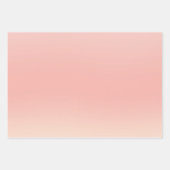 Weich rosa Ombre Packpapier Geschenkpapier Set (Vorderseite 2)