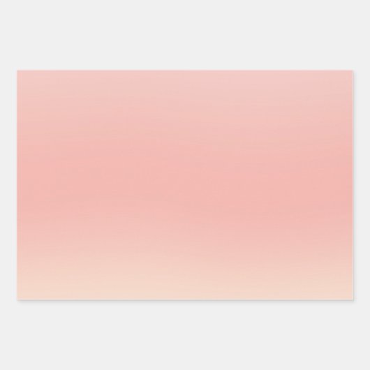 Weich rosa Ombre Packpapier Geschenkpapier Set (Vorderseite 2)