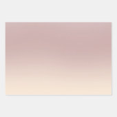 Weich rosa Ombre Packpapier Geschenkpapier Set (Vorderseite)