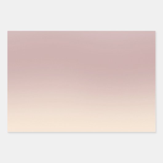 Weich rosa Ombre Packpapier Geschenkpapier Set (Vorderseite)