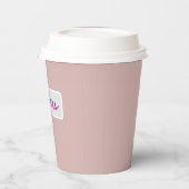 Weich rosa Papier Cup - Perfekt für Bachelorettes Pappbecher (Links)