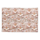 Weich rosa Pastell floral Kissenbezug (Rückseite)