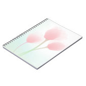 Weich rosa Pastell Tulips Hochzeit Notizblock (Linke Seite)