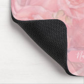 Weich rosa Personalisiert Mousepad (Ecke)