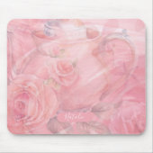 Weich rosa Personalisiert Mousepad (Vorne)