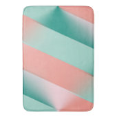 Weich rosa Pfirsich Bernstein Yucca und Arbor Gree Badematte (Vorderseite Vertikal)