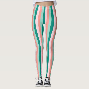 Weich rosa Pfirsich Bernstein Yucca und Arbor Gree Leggings