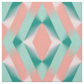 Weich rosa Pfirsich Bernstein Yucca und Arbor Gree Stoff (Muster)