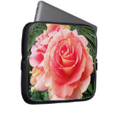 Weich rosa Rosa Blume nah-up Foto modern kühl Laptopschutzhülle (Vorne Rechts)