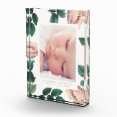 Weich rosa Rosen Vintage Foto-Blockrahmen Fotoblock (Rechts)