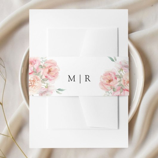 Weich rosa Rosengarten Blumenzehen Einladungsbanderole