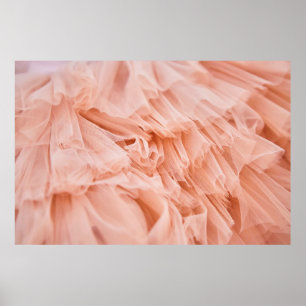 Weich rosa Stoff in Pastellfarben. Stoffe Poster