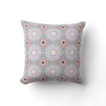 Weich rosa und blau Mandala florales Fliesenmuster