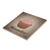 Weich Rosa und Brown-kleiner Kuchen, Fliese (Seite)