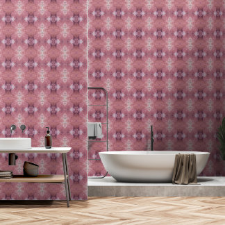 Weich rosa und lila abstraktes M-Formatmuster Tapete