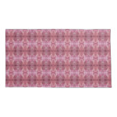 Weich rosa und lila geometrisches S-Formatmuster Kissenbezug (Rückseite)